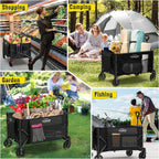 Trolley with Expandable Tailgate 140L