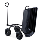 Trolley with Tilt Function Garden Wagon 4 Pneumatic