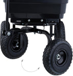 Trolley with Tilt Function Garden Wagon 4 Pneumatic