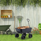 Trolley with Tilt Function Garden Wagon 4 Pneumatic