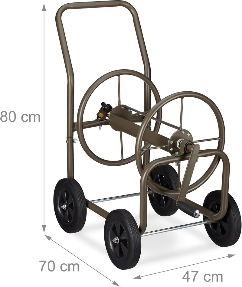 Hose Trolley Xl Mobile Portable Reel Metal