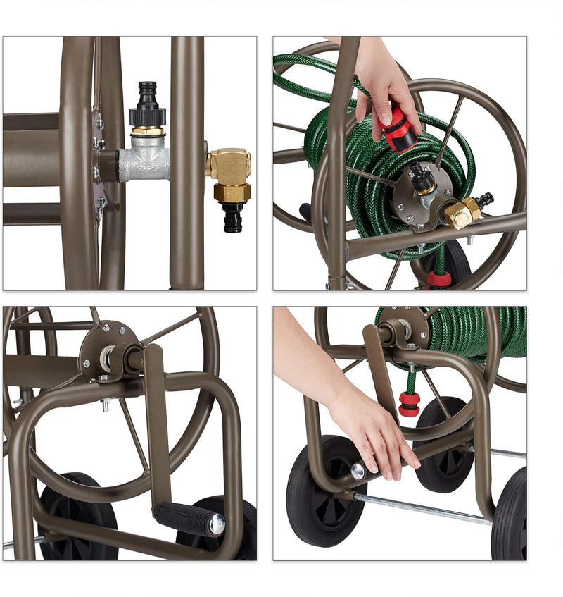 Hose Trolley Xl Mobile Portable Reel Metal