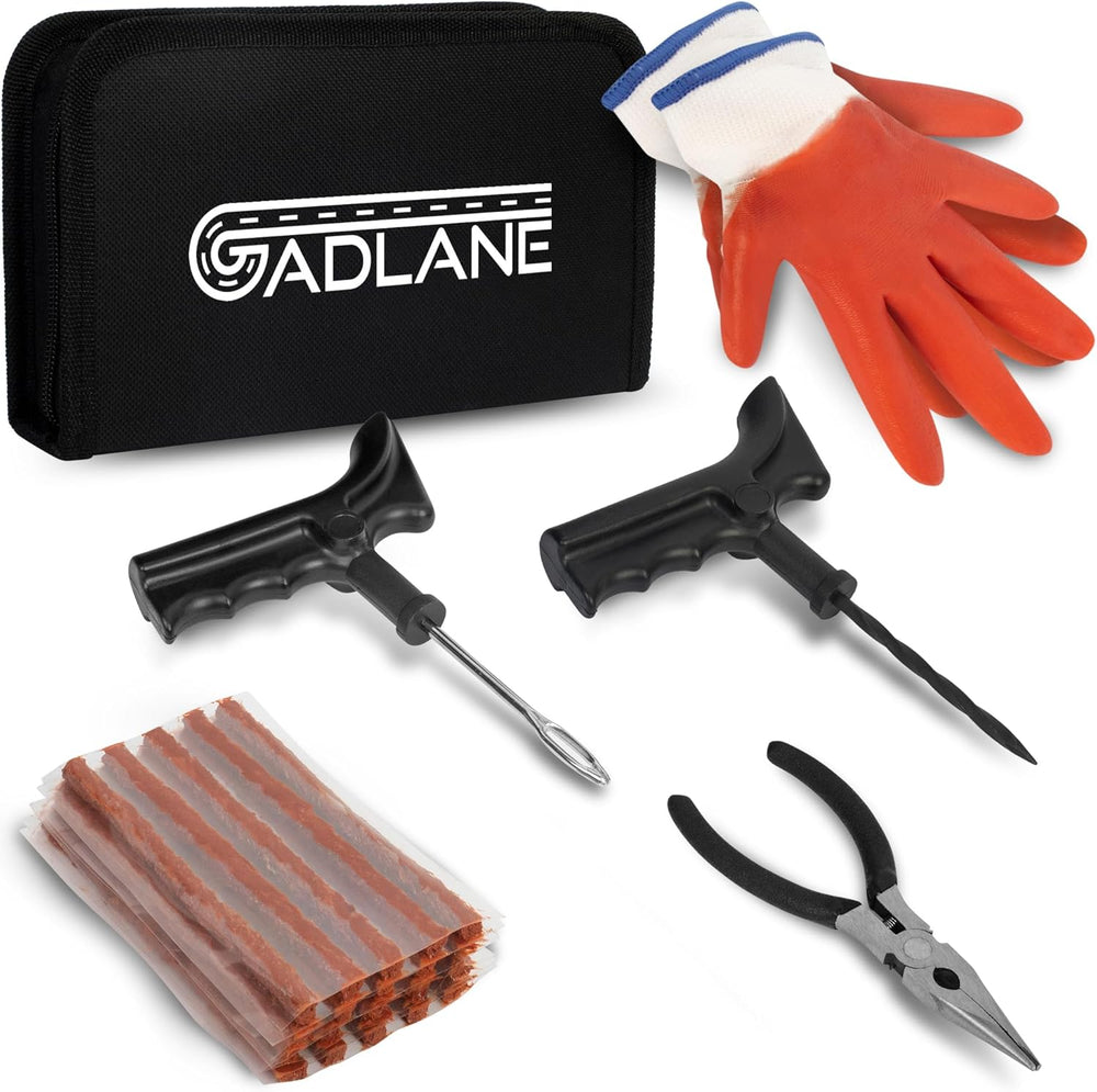 Tubeless Tyre Puncture Repair Kit 7 Pcs Flat
