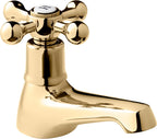 Tudor Bath Taps Traditional Brass Victorian Style Cross (Set of 2)