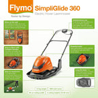 Turbo Lite 250 Electric Hover Lawn Mower W
