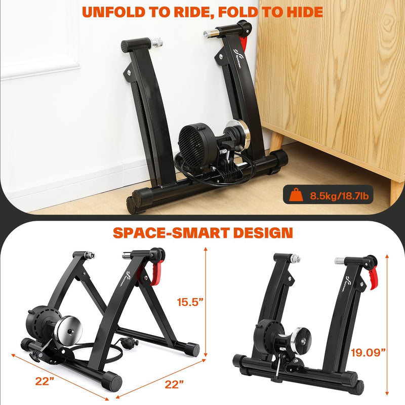 Turbo Trainer Magnetic Stationary Bike for 26-28" 700c