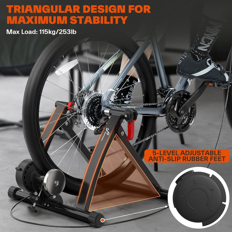 Turbo Trainer Magnetic Stationary Bike for 26-28" 700c