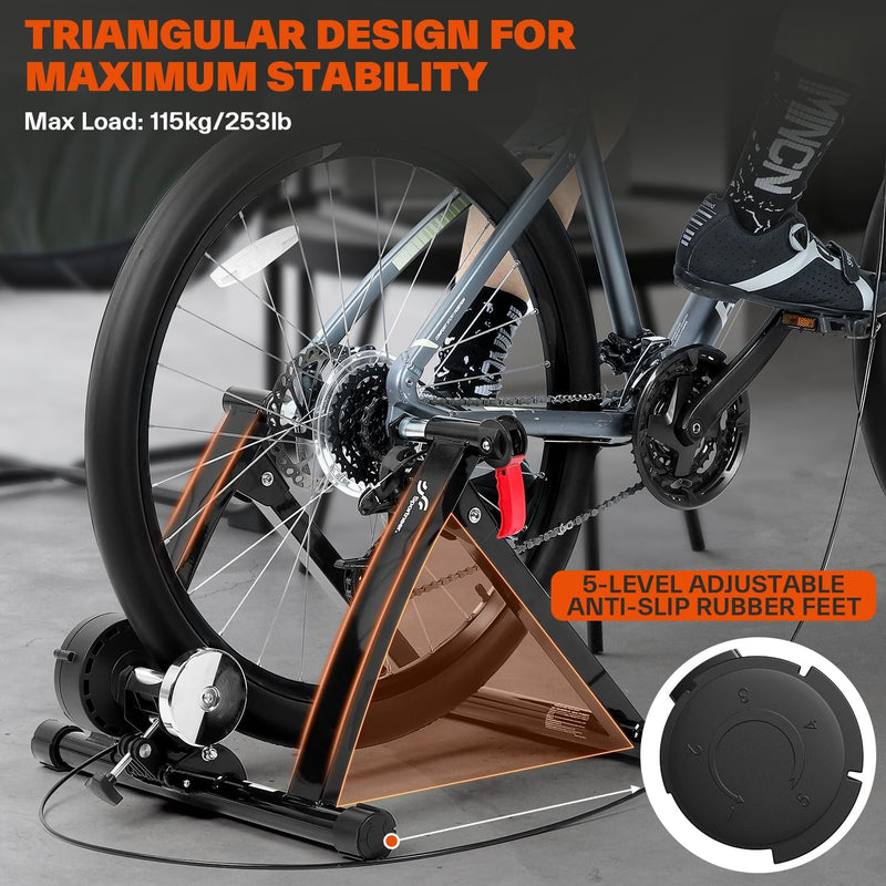 Turbo Trainer Magnetic Stationary Bike for 26-28" 700c