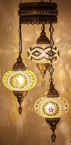Turkish Moroccan Mosaic Chandelier Lamp Handmade Hanging Ceiling