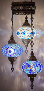 Turkish Moroccan Mosaic Chandelier Lamp Handmade Hanging Ceiling