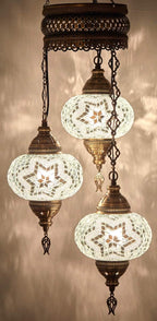 Turkish Moroccan Mosaic Chandelier Lamp Handmade Hanging Ceiling