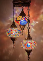 Turkish Moroccan Mosaic Chandelier Lamp Handmade Hanging Ceiling