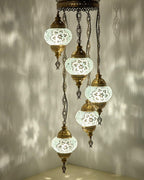 Turkish Moroccan Mosaic Chandelier Lamp Handmade Hanging Ceiling