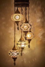 Turkish Moroccan Mosaic Chandelier Lamp Handmade Hanging Ceiling