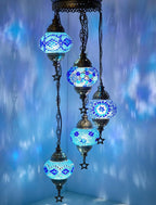 Turkish Moroccan Mosaic Chandelier Lamp Handmade Hanging Ceiling