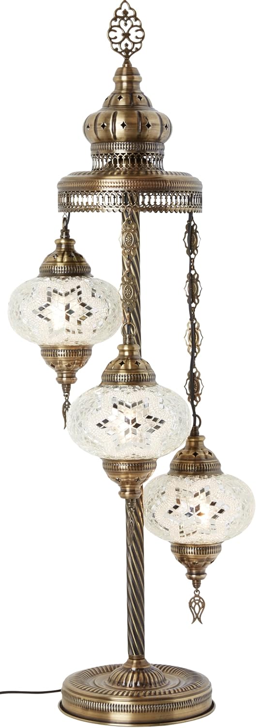 Turkish Moroccan Mosaic Floor and Table Lamp Boho