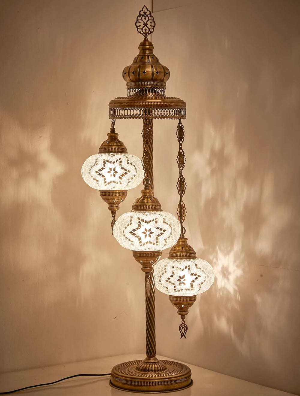 Turkish Moroccan Mosaic Floor and Table Lamp Boho
