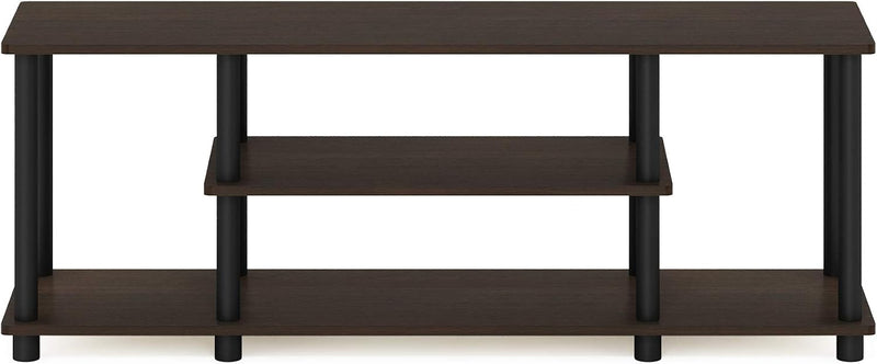 Turn-N-Tube 3-Tier Tool-Free TV Stand Oak