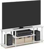 Turn-N-Tube 3-Tier Tool-Free TV Stand Oak