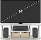 Turn-N-Tube 3-Tier Tool-Free TV Stand Oak