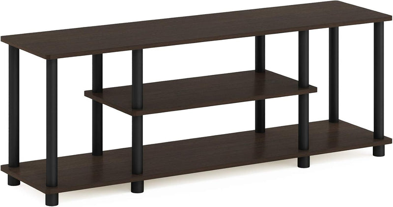 Turn-N-Tube 3-Tier Tool-Free TV Stand Oak