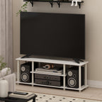 Turn-N-Tube 3-Tier Tool-Free TV Stand Oak