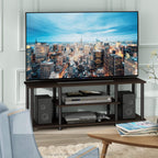 Turn-N-Tube 3-Tier Tool-Free TV Stand Oak