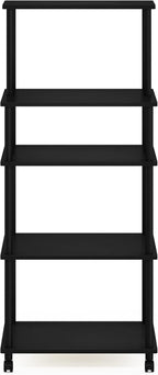 Turn-N-Tube Bakers Rack with Wheels 4-Tier Kitchen Storage