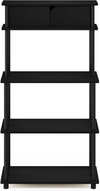 Turn-N-Tube Bakers Rack with Wheels 4-Tier Kitchen Storage