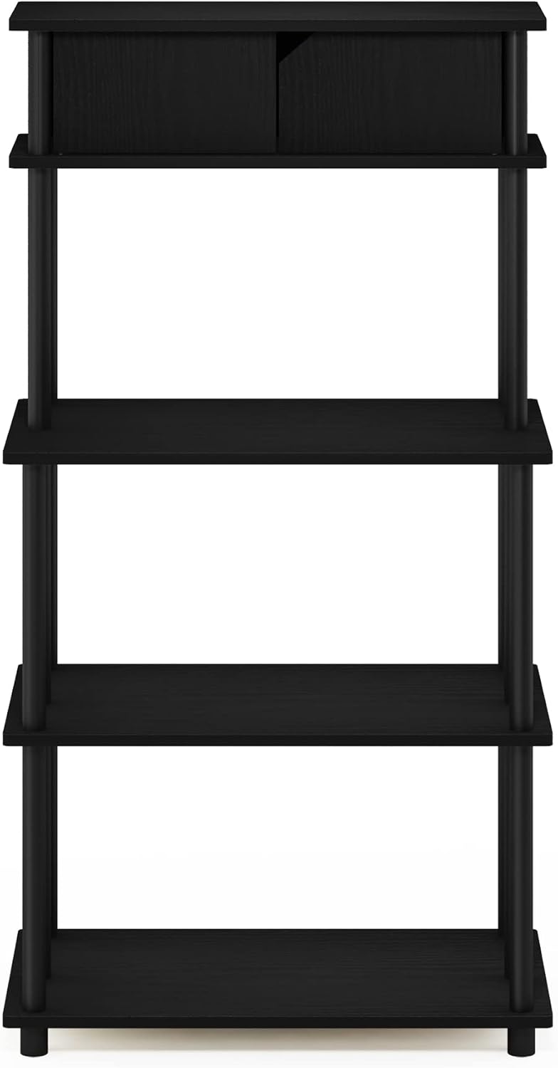 Turn-N-Tube Bakers Rack with Wheels 4-Tier Kitchen Storage