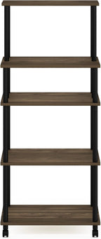 Turn-N-Tube Bakers Rack with Wheels 4-Tier Kitchen Storage