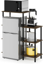 Turn-N-Tube Bakers Rack with Wheels 4-Tier Kitchen Storage