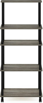 Turn-N-Tube Bakers Rack with Wheels 4-Tier Kitchen Storage