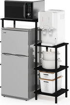 Turn-N-Tube Bakers Rack with Wheels 4-Tier Kitchen Storage