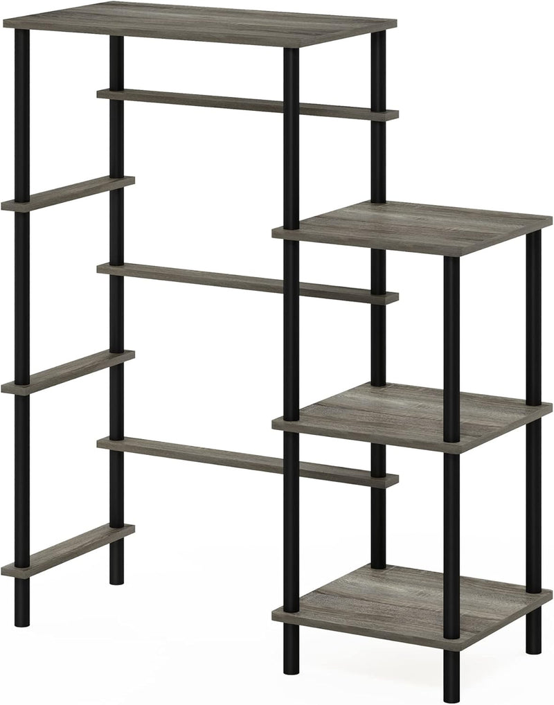 Turn-N-Tube Bakers Rack with Wheels 4-Tier Kitchen Storage