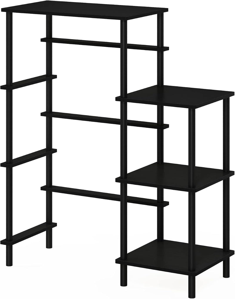 Turn-N-Tube Bakers Rack with Wheels 4-Tier Kitchen Storage