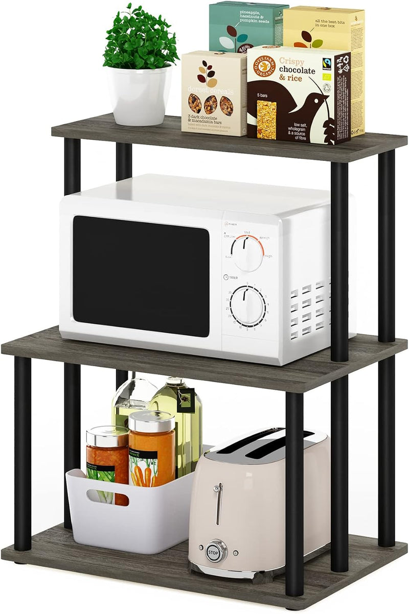 Turn-N-Tube Bakers Rack with Wheels 4-Tier Kitchen Storage