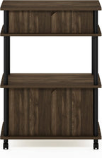 Turn-N-Tube Bakers Rack with Wheels 4-Tier Kitchen Storage