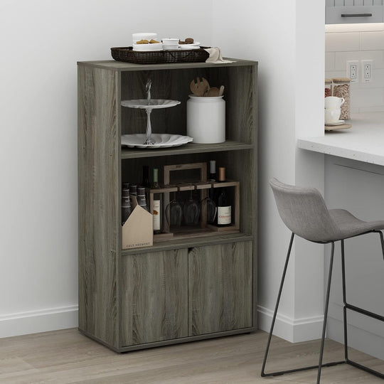 Turn-N-Tube Bakers Rack with Wheels 4-Tier Kitchen Storage