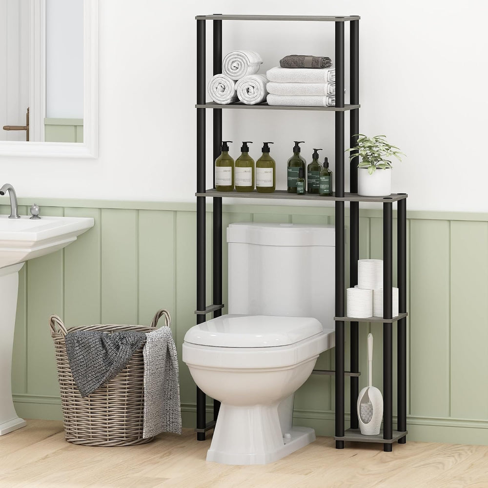 Turn-N-Tube Over the Toilet Storage 5-Shelf Organiser