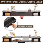 TV Cabinet Stand 140CM Floating Media Console Under