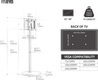 TV Floor Stand for 24-48 Inch Minimalism Corner