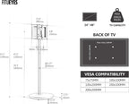 TV Floor Stand for 24-48 Inch Minimalism Corner