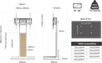 TV Floor Stand for 32-65 Inch Tvs 40KG