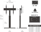 TV Floor Stand for 32 to 60 Inch