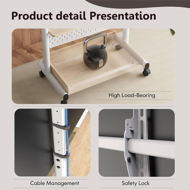 TV Floor Stand on Wheels for 40-85" Screens