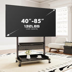 TV Floor Stand on Wheels for 40-85" Screens