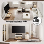 TV Floor Stand on Wheels for 40-85" Screens