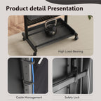 TV Floor Stand on Wheels for 40-85" Screens