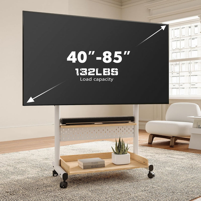 TV Floor Stand on Wheels for 40-85" Screens
